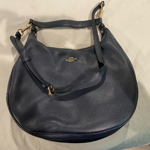 Navy blue COACH crossbody and matching wallet - Picture 12 of 14